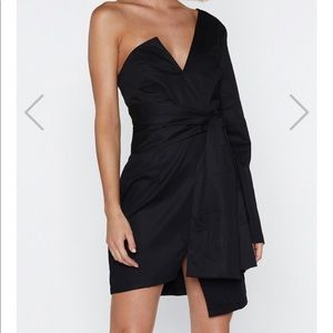 Nasty Gal “Kinda Into It One Shoulder Dress” NWT